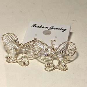 Handmade Sterling Silver Butterfly Earrings
